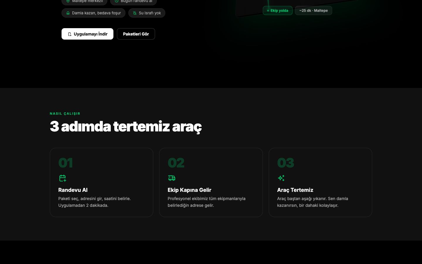 foşur hizmetler ekranı